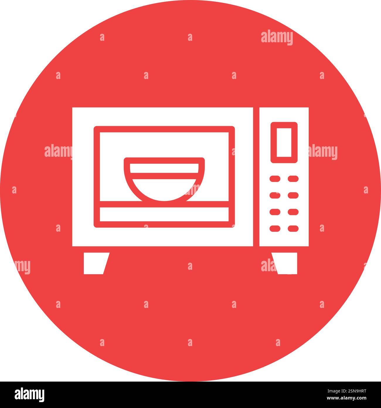 Illustration de conception d'icône de vecteur de four à micro-ondes Illustration de Vecteur