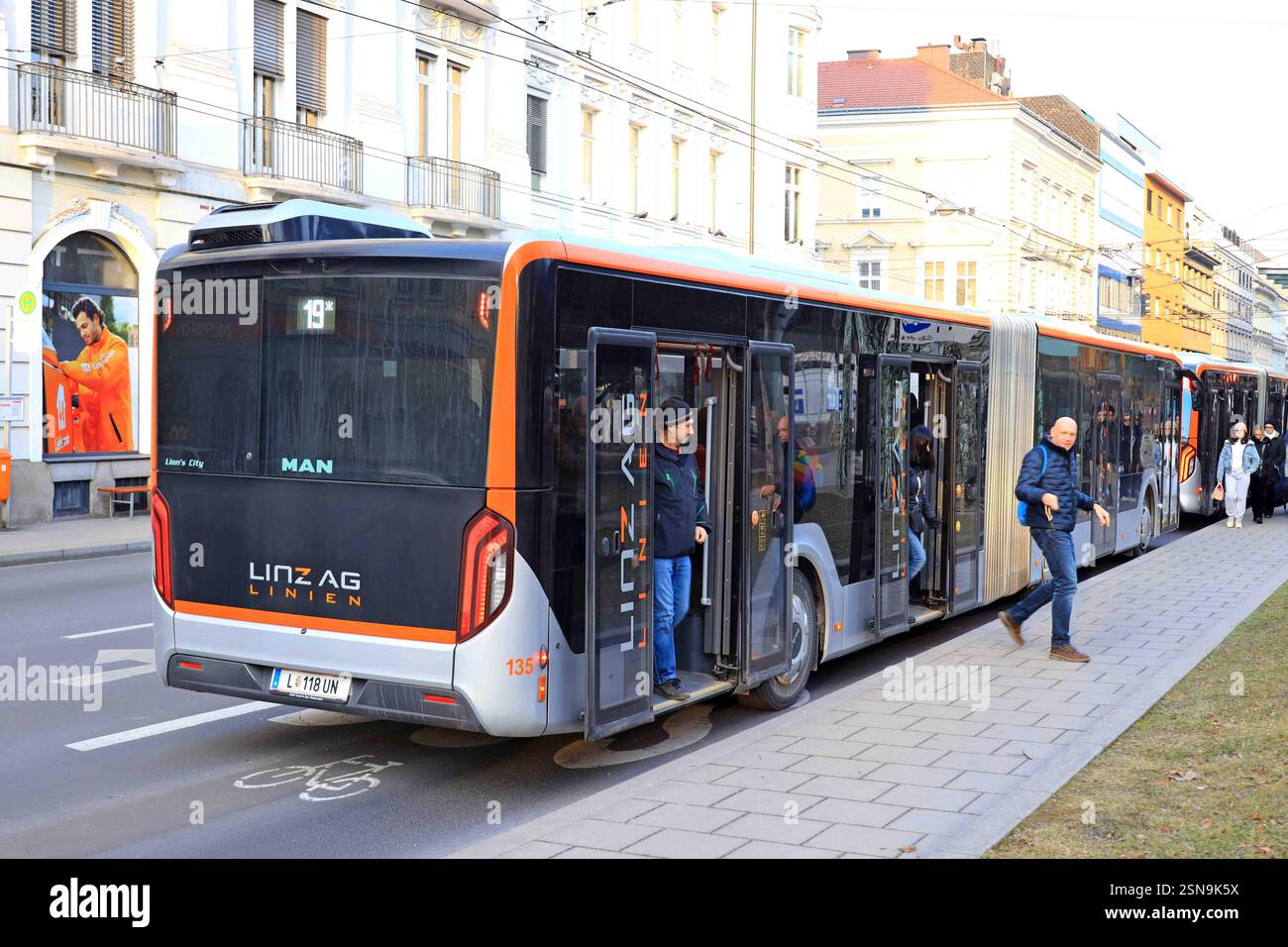 Linz Bus 13.02.2025, Linz, AUT, Unterwegs in Oberösterreich, Themenbild ...