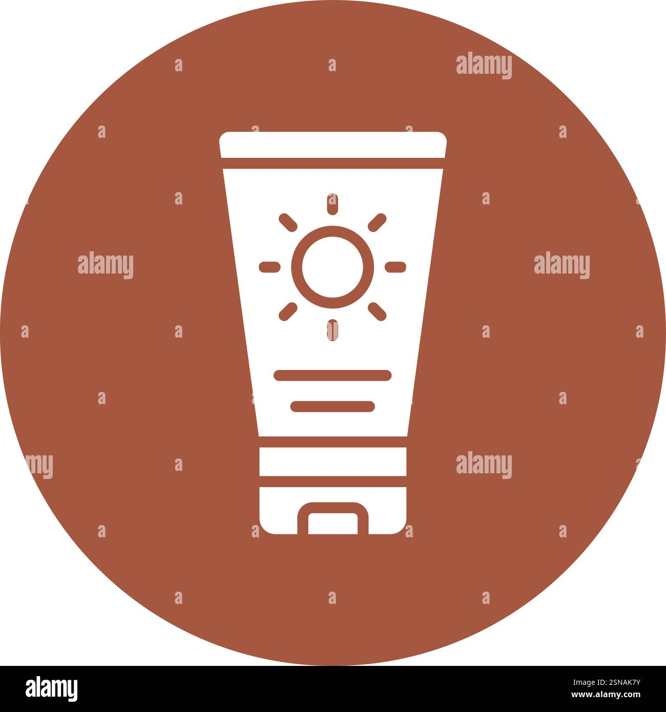 Illustration de conception d'icône de vecteur de crème solaire Illustration de Vecteur