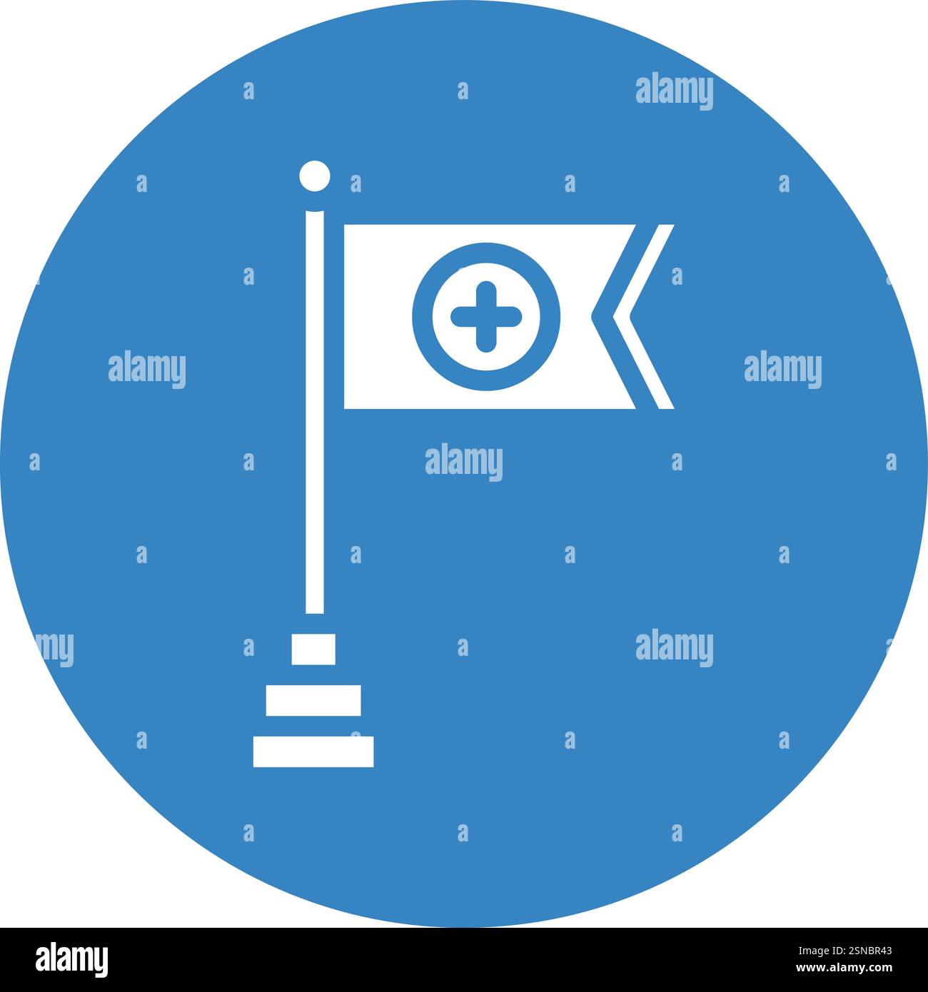Drapeau médiéval Vector Icon Design illustration Illustration de Vecteur