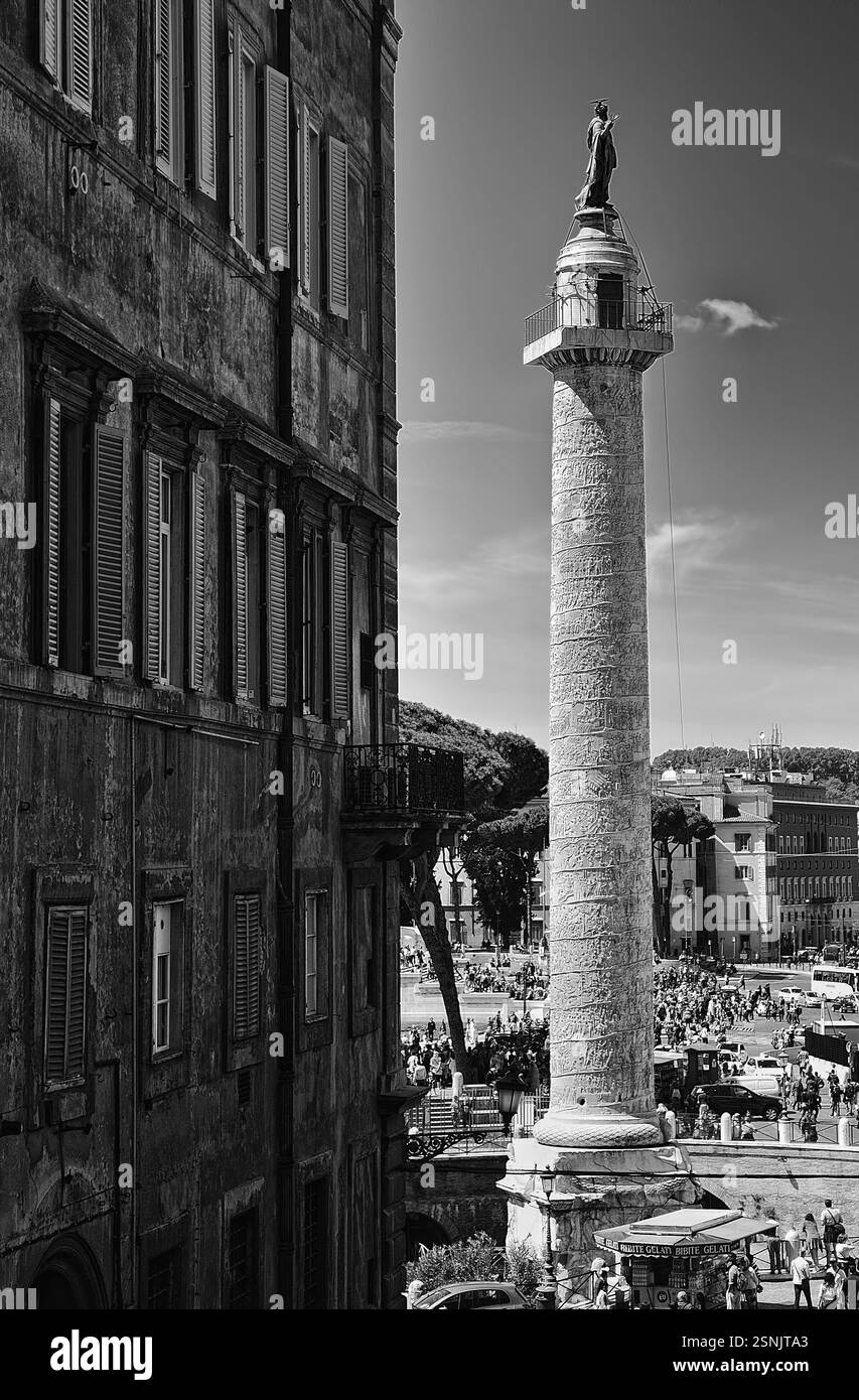 Une image de l'ancien fori imperiali à Rome Banque D'Images