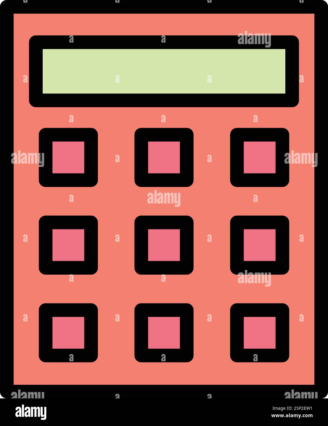 Illustration de la conception de l'icône du vecteur de la calculatrice Illustration de Vecteur