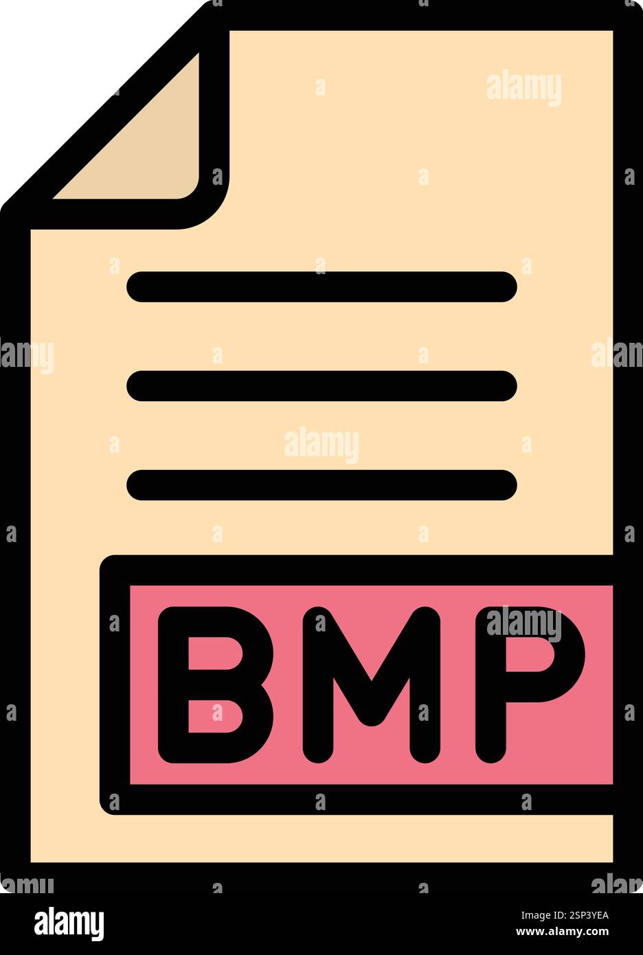 Illustration de conception d'icône vectorielle BMP Illustration de Vecteur