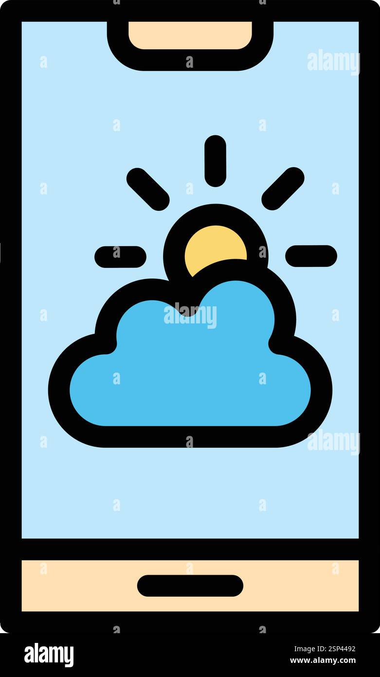 Illustration de conception d'icône de vecteur météo Illustration de Vecteur
