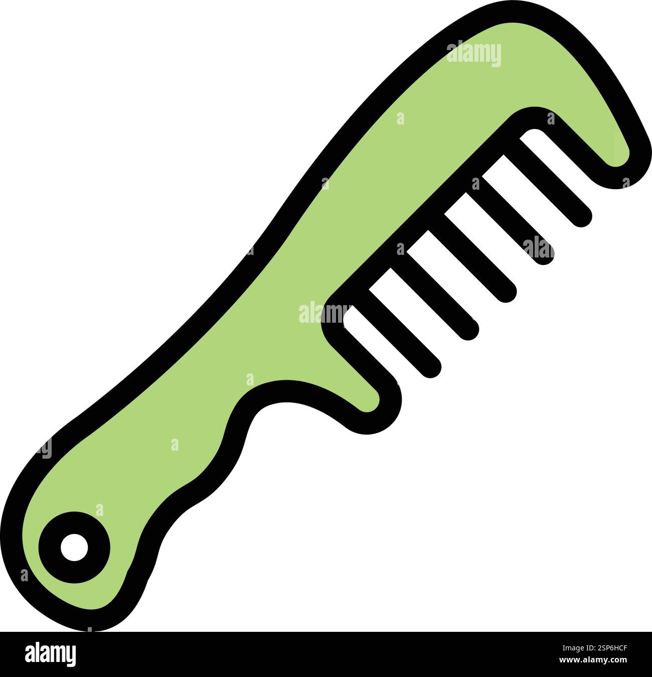 Illustration de conception d'icône vectorielle de peigne à cheveux Illustration de Vecteur