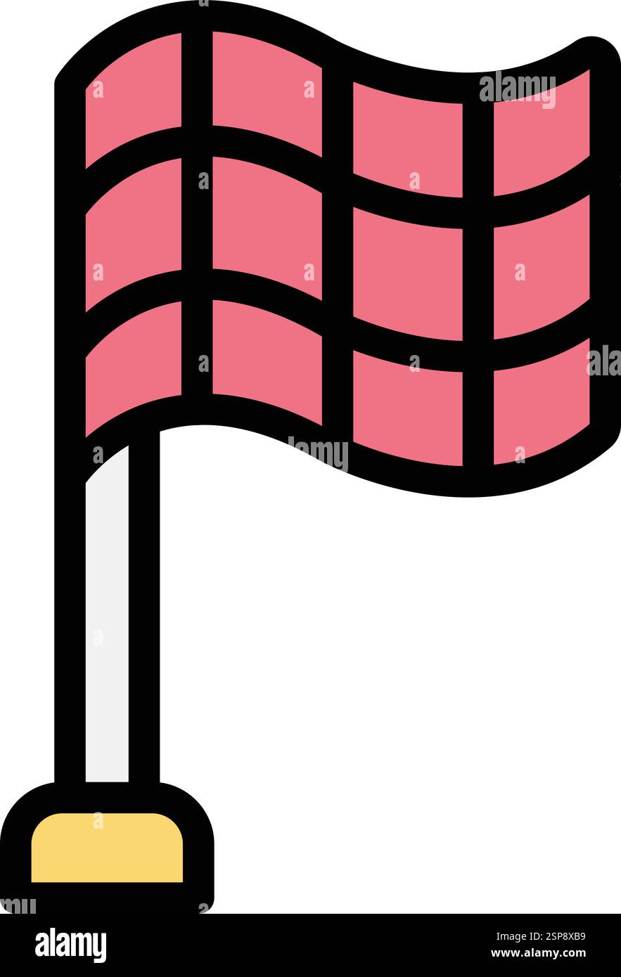 Drapeau à carreaux illustration de conception d'icône vectorielle Illustration de Vecteur