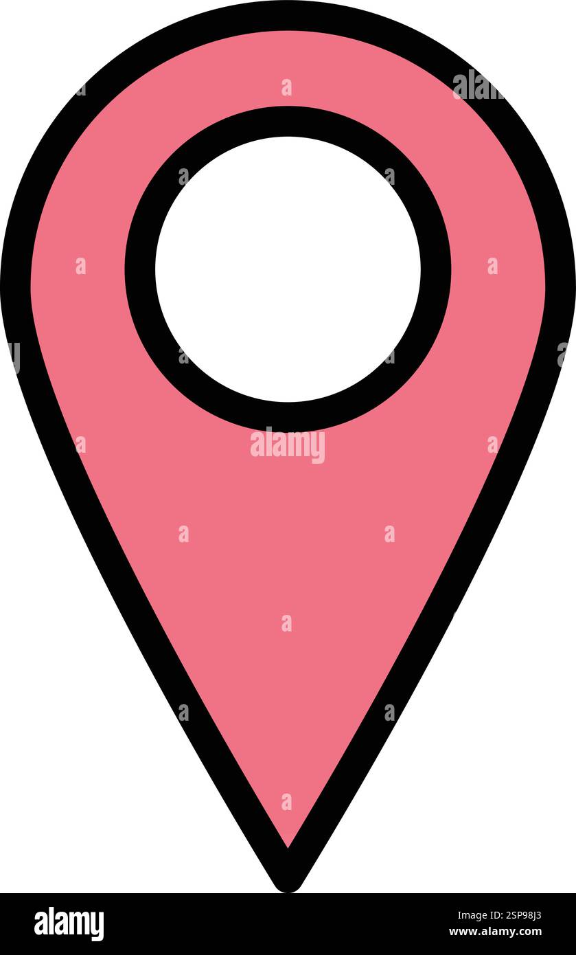 Illustration de conception d'icône de vecteur d'emplacement Illustration de Vecteur