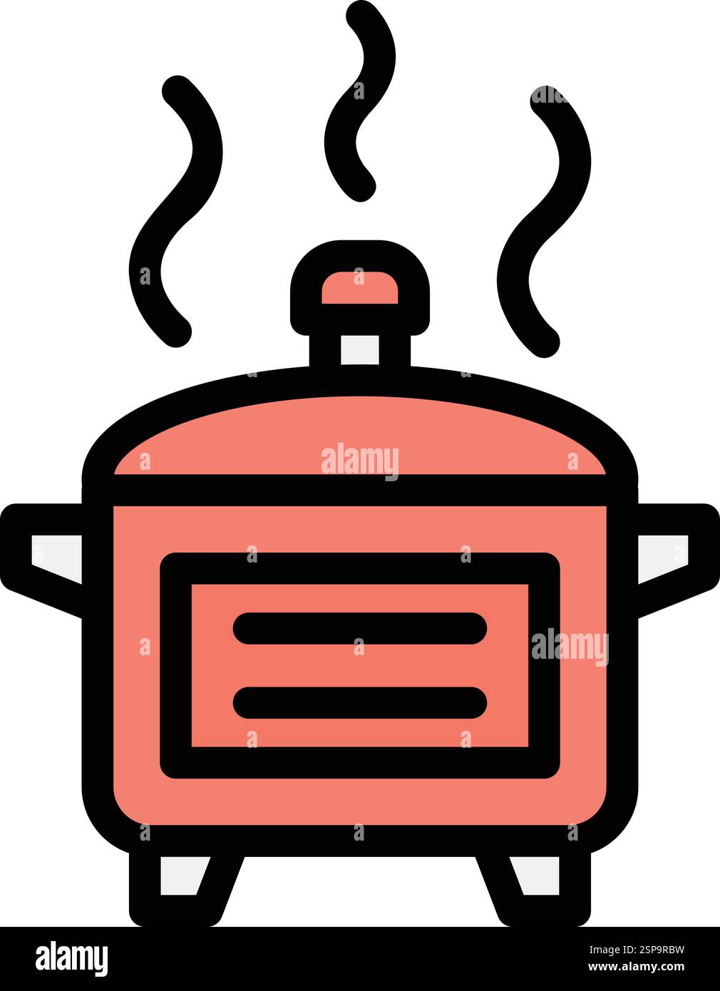 Pot de cuisine chaud Vector Icon Design illustration Illustration de Vecteur