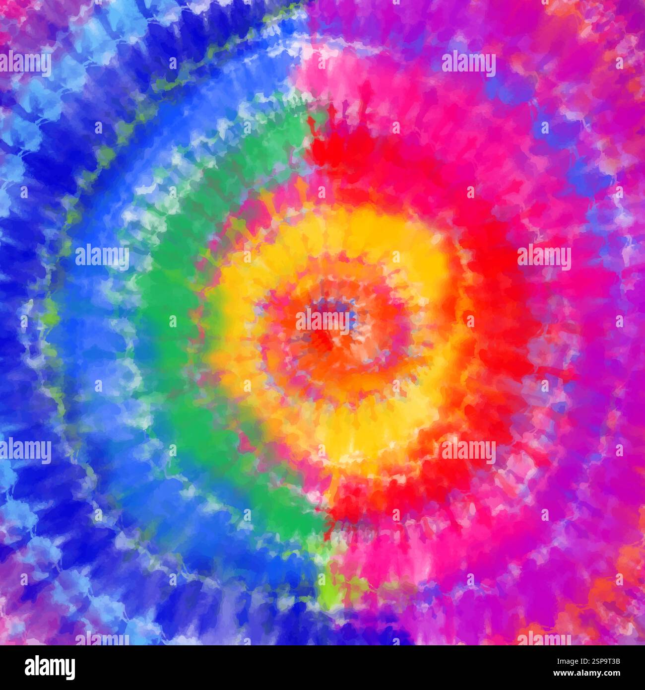 Motif de fond teint au noeud abstrait de couleur psychédélique Illustration de Vecteur