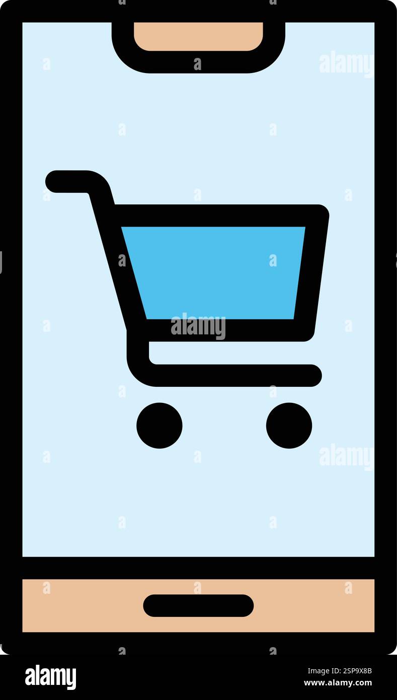 Achat en ligne illustration de conception d'icône de vecteur Illustration de Vecteur