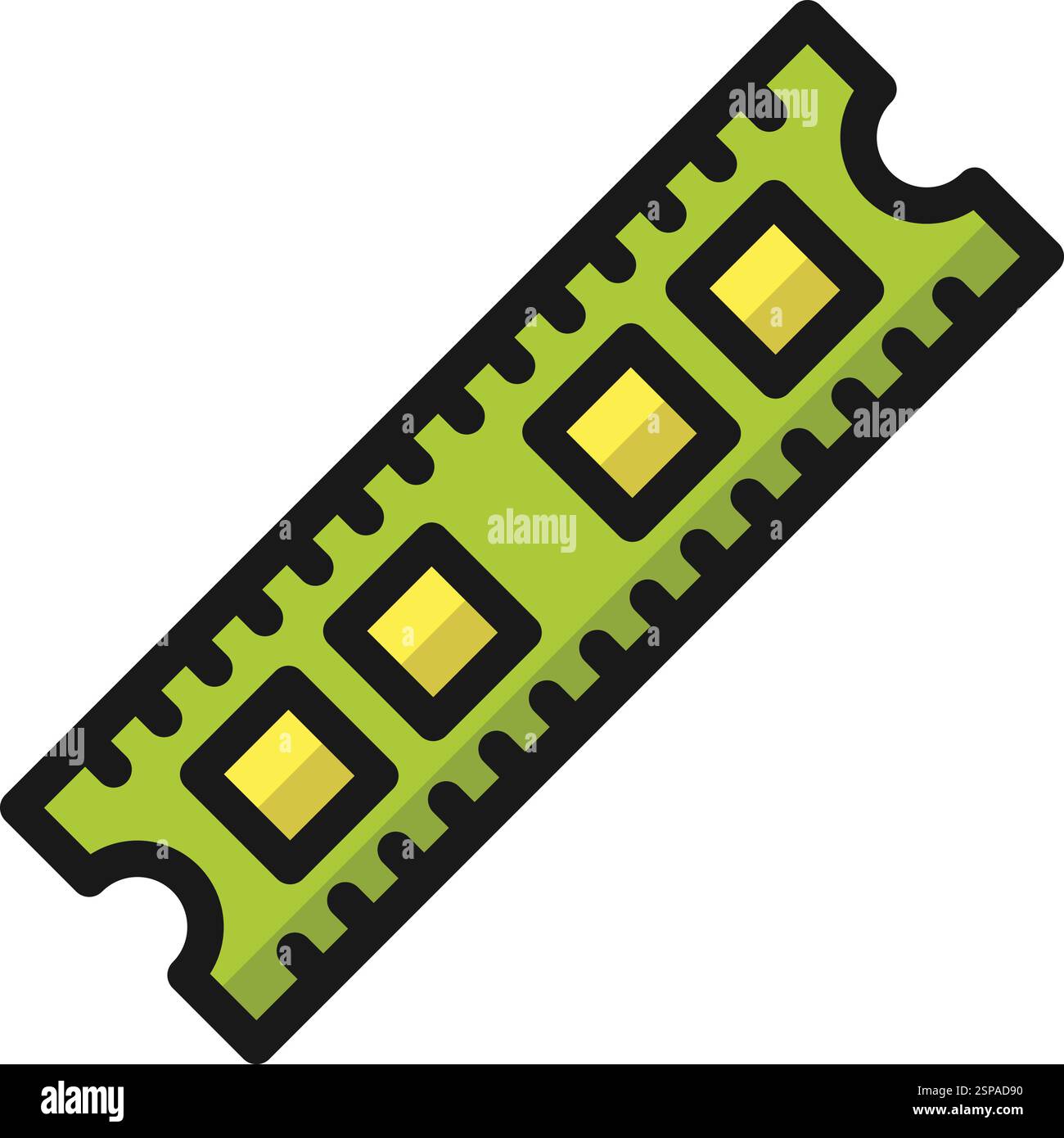 Illustration de conception d'icône de vecteur RAM Illustration de Vecteur