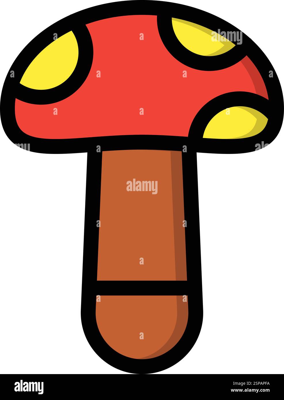 Illustration de conception d'icône de vecteur de champignon Illustration de Vecteur