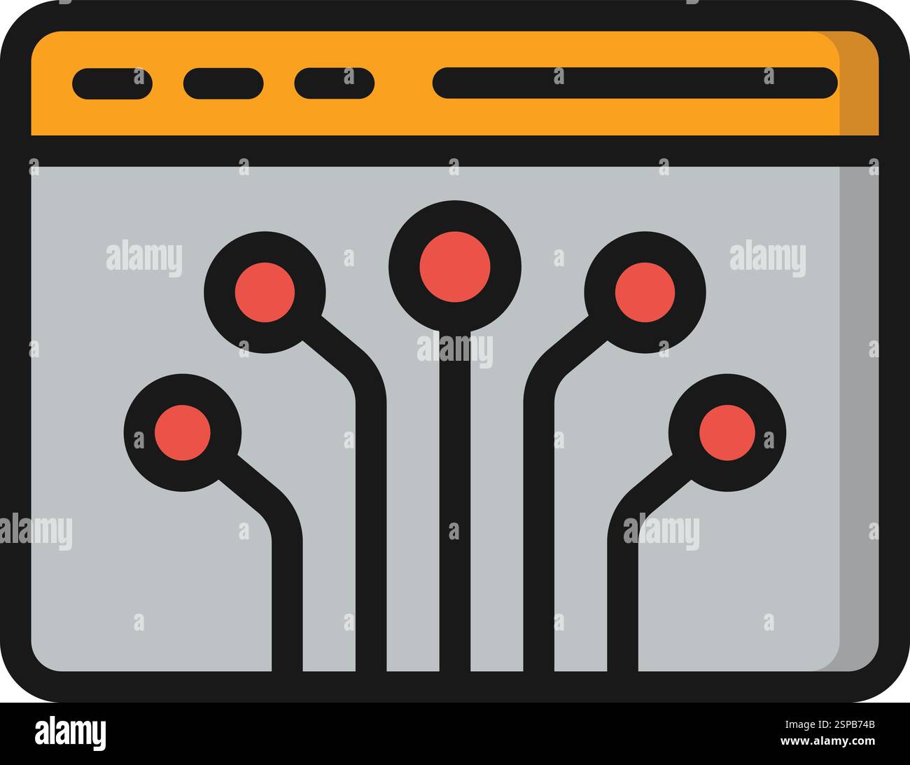 Illustration de conception d'icône de vecteur de nœud Illustration de Vecteur