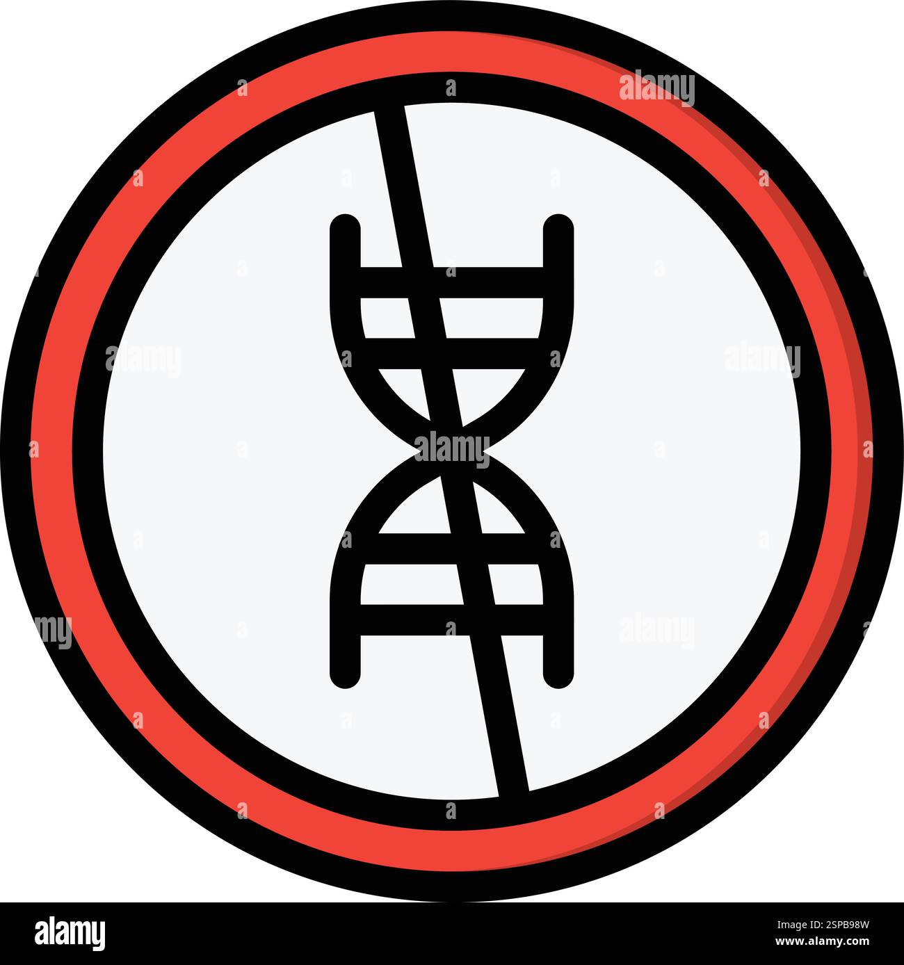 Aucune illustration de conception d'icône de vecteur d'ogm Illustration de Vecteur