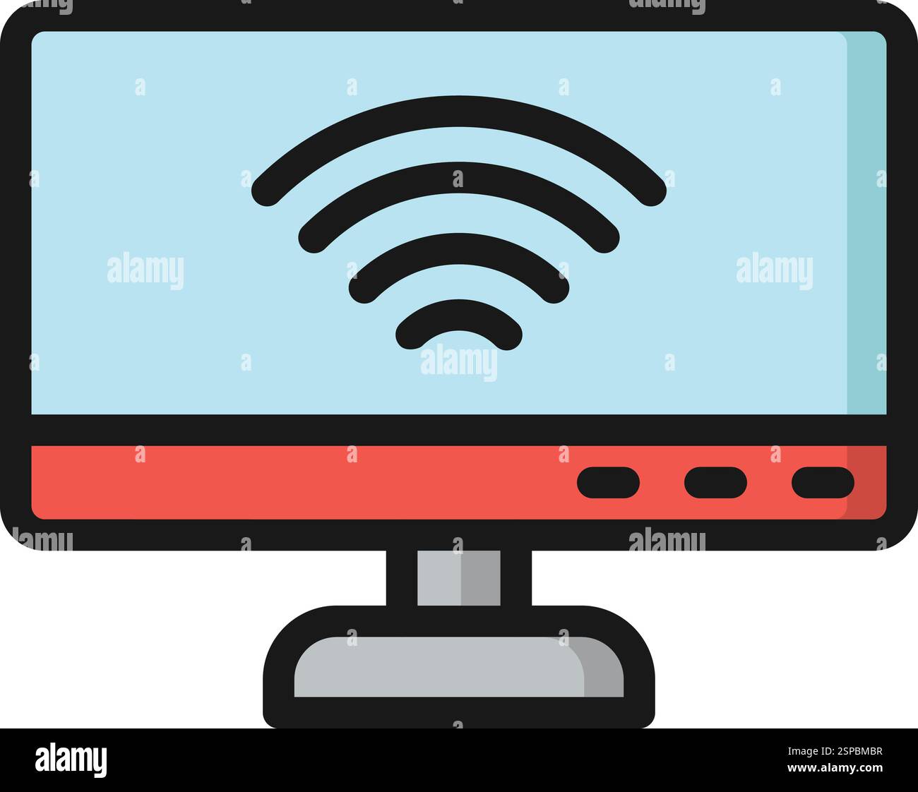 Illustration de la conception de l'icône vectorielle de connectivité sans fil Illustration de Vecteur
