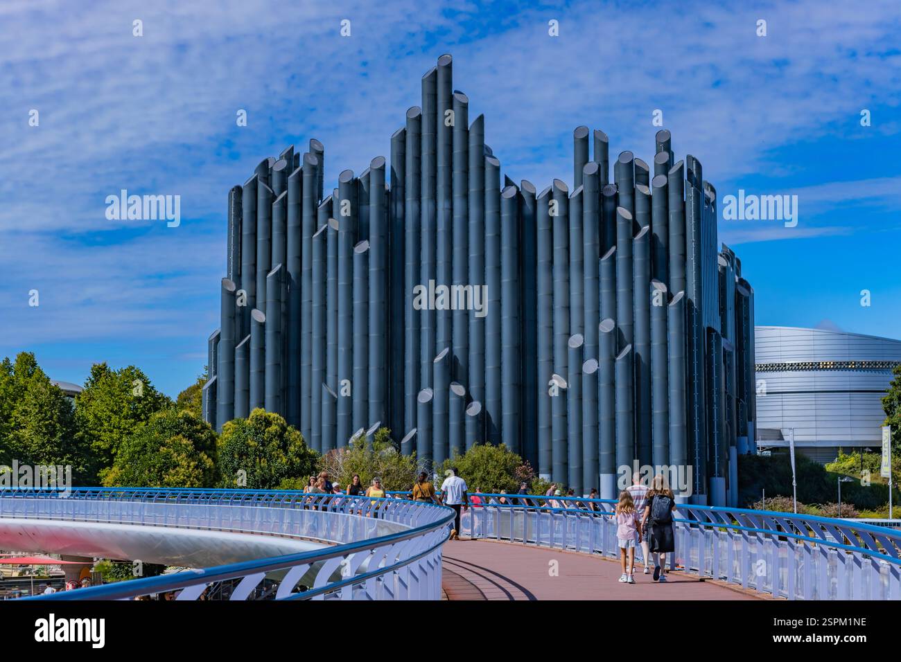 Poitiers, Nouvelle Aquitaine. France : 19 août 2024 : le Futuroscope ou Parc du Futuroscope est un parc à thème français basé sur le cinéma multimédia Banque D'Images