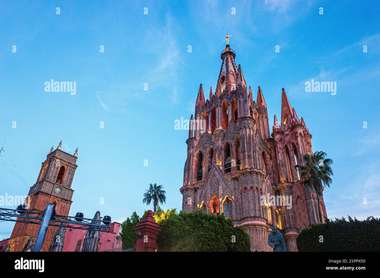Paroisse Saint Michel Archange à San Miguel de Allende, Guanajuato, Mexique. Banque D'Images