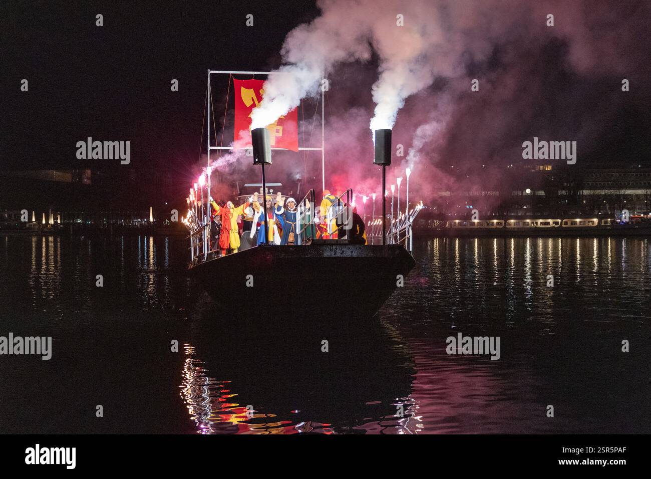 Big Bang Fasnacht Lucerne, ouverture de la saison du carnaval, Suisse Banque D'Images