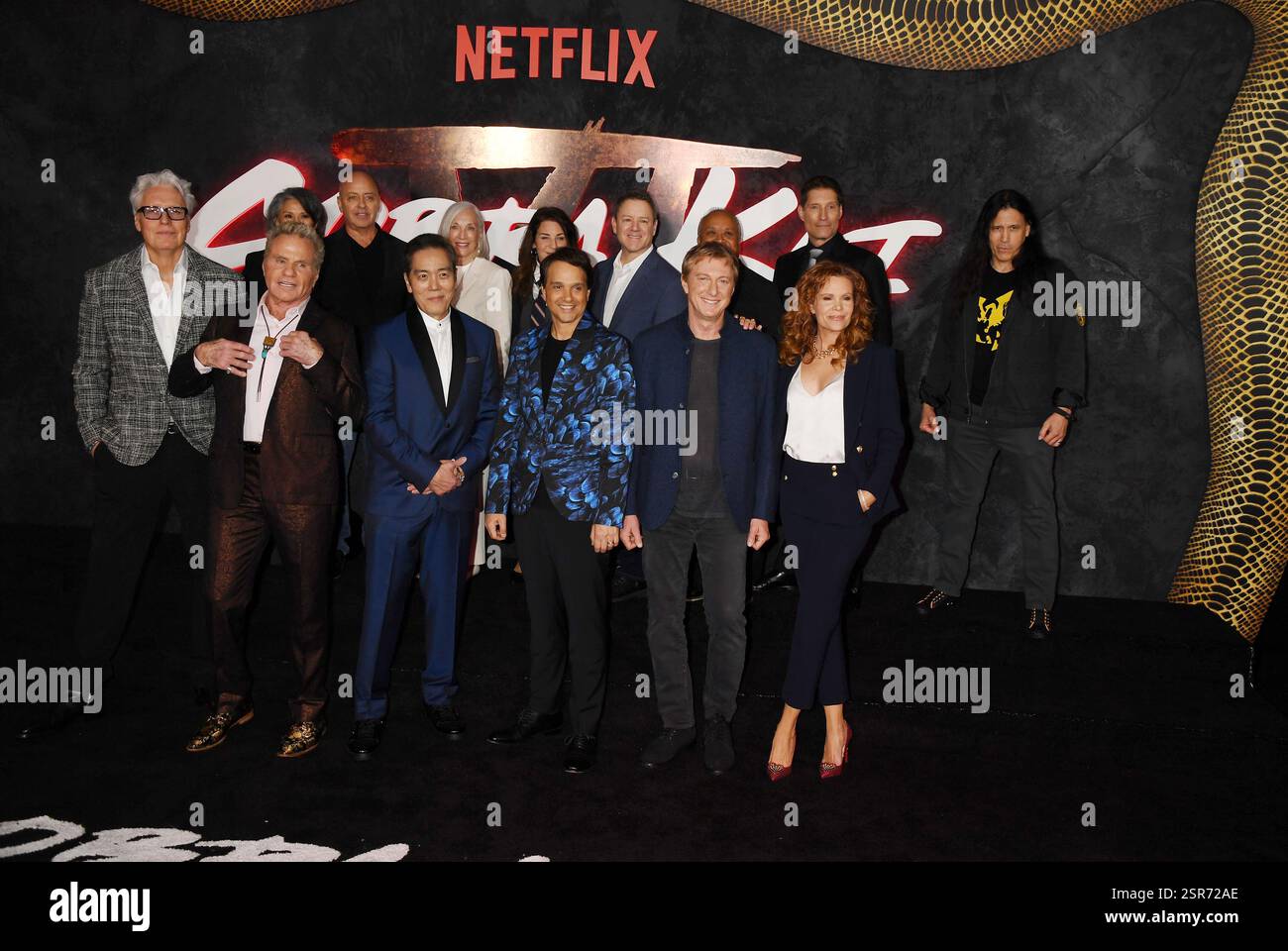 LOS ANGELES, CALIFORNIE - 12 FÉVRIER : casting et équipe comprenant Nathaniel Oh, Owen Morgan, Khalil Everage, Rayna Vallandingham, Tamlyn Tomita, Patrick Banque D'Images