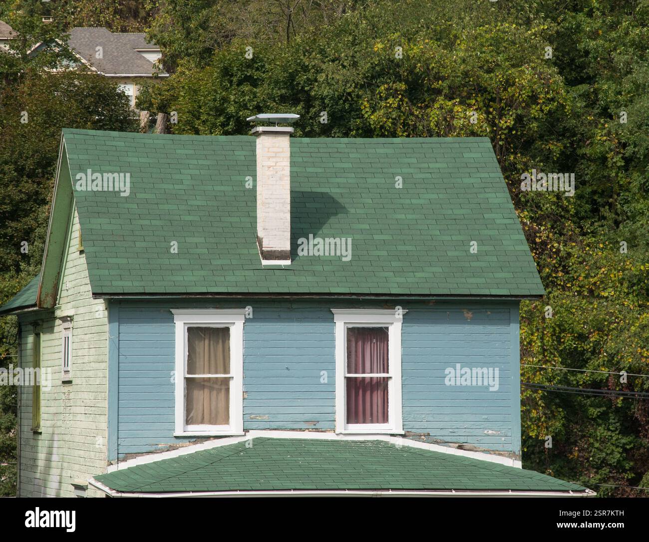 Maison dans une petite ville rurale en Virginie occidentale Banque D'Images
