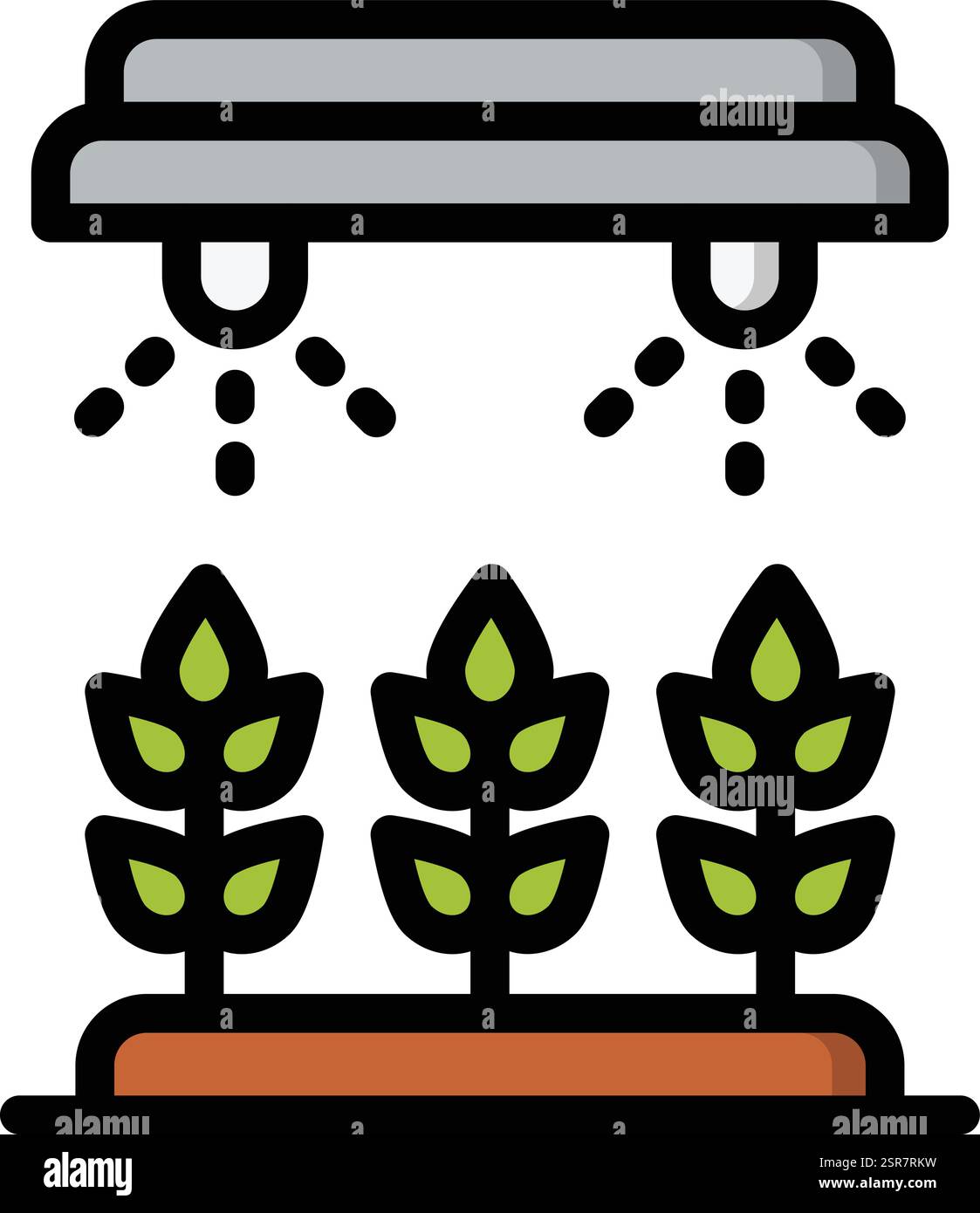 Illustration de conception d'icône vectorielle d'arroseur Illustration de Vecteur