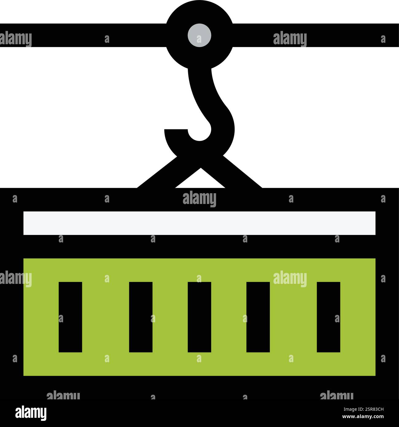 Illustration de conception d'icône vectorielle de conteneur de chargement Illustration de Vecteur
