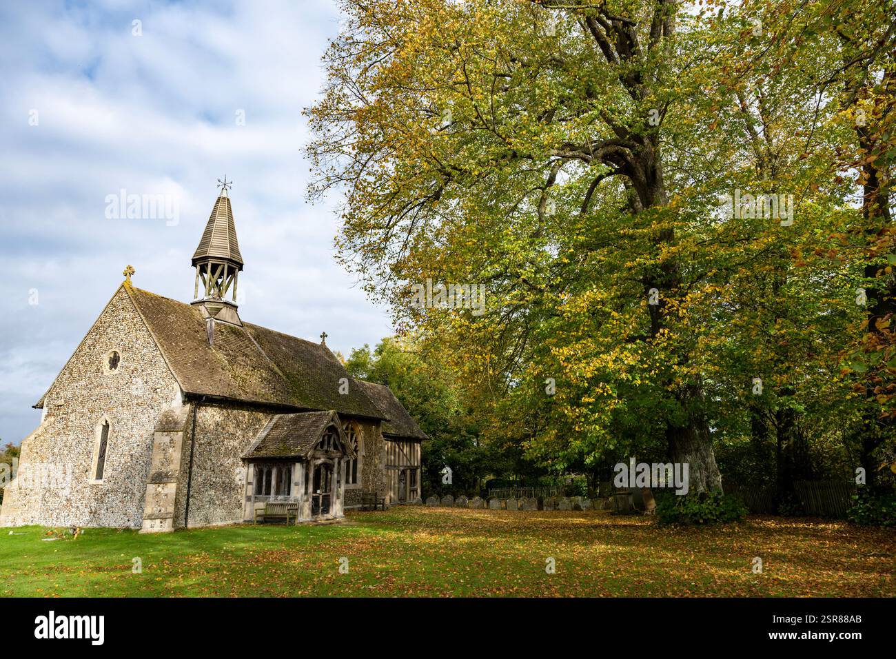 Cornfield Church Suffolk Royaume-Uni Banque D'Images
