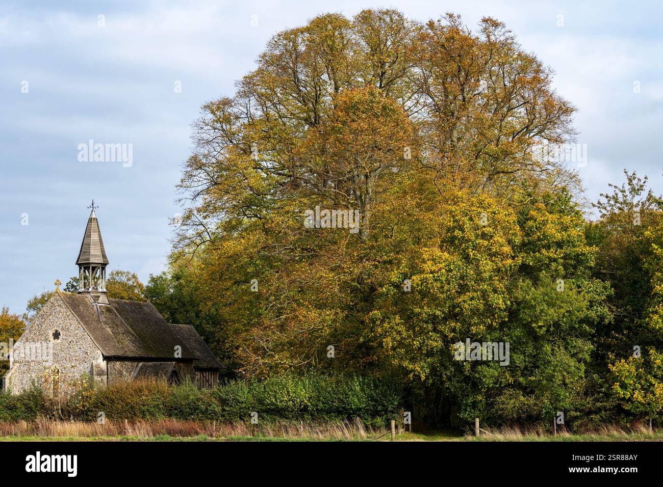 Cornfield Church Suffolk Royaume-Uni Banque D'Images