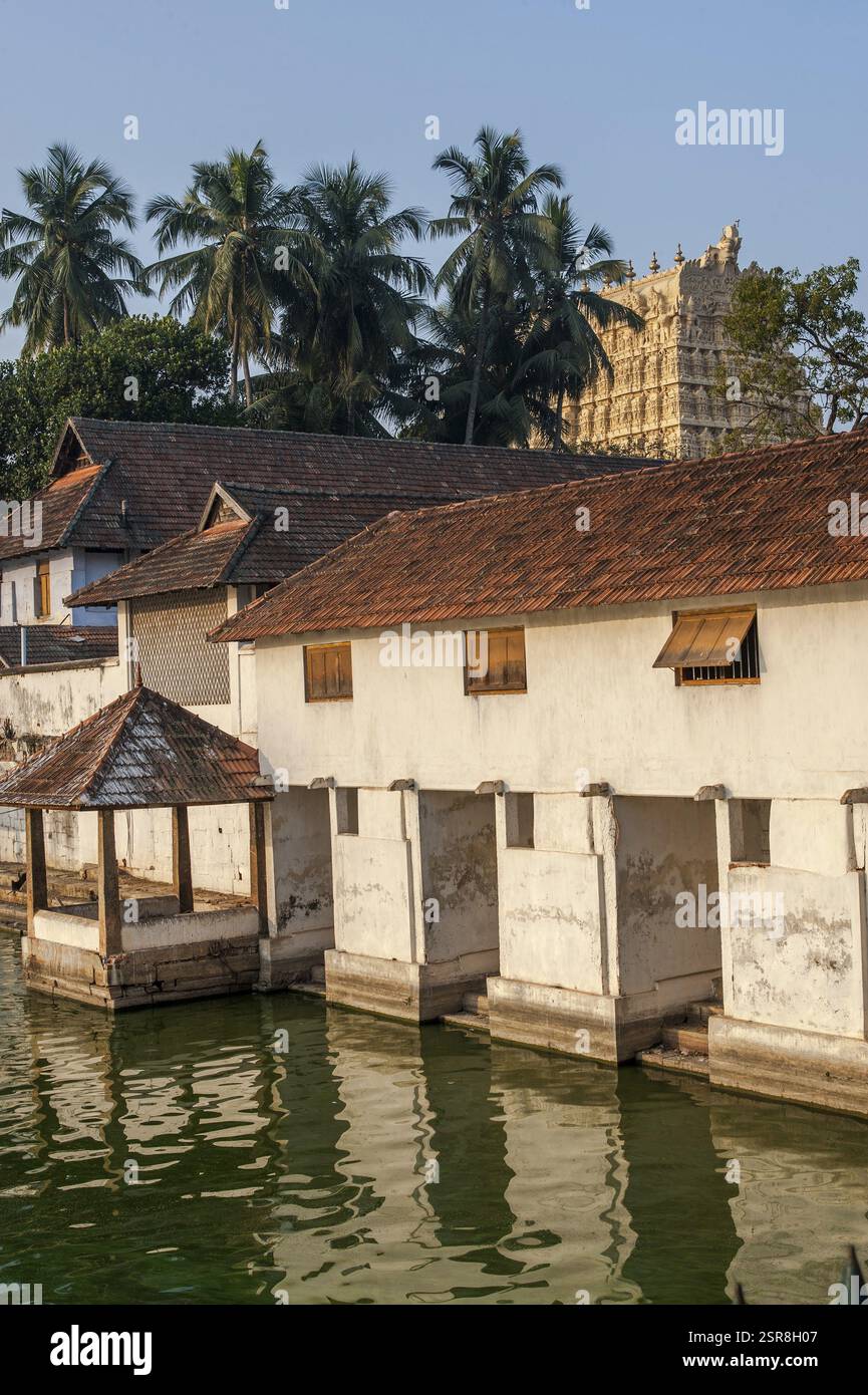 Temple Padmanabhaswamy, thiruvananthapuram, kerala, Inde, Asie Banque D'Images