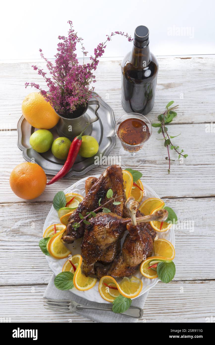 Viande d'oies pour la fête de Martin Banque D'Images