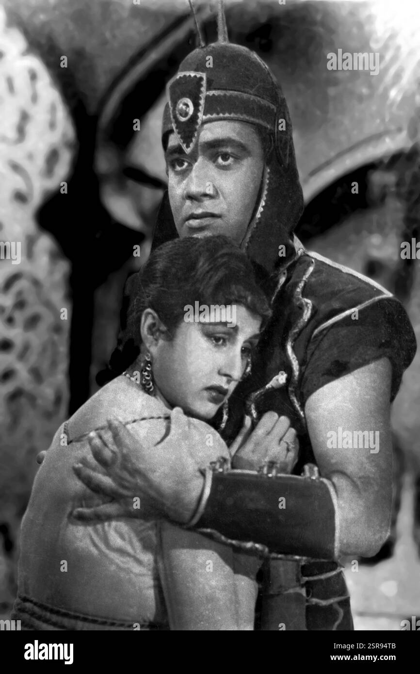 Indian Bollywood acteur et actrice Prem Nath, Beena Rai, Inde, Asie, 1957, Asie Banque D'Images