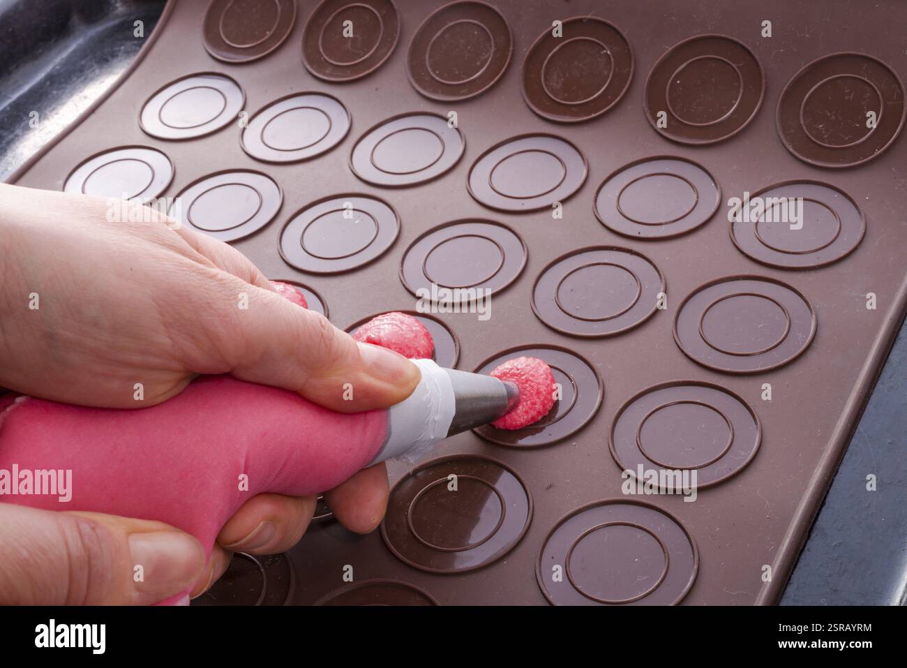 Ingrédients Macaron Banque D'Images