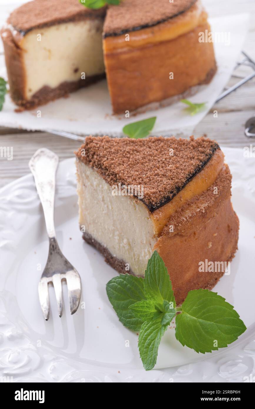 Gâteau au fromage Banque D'Images