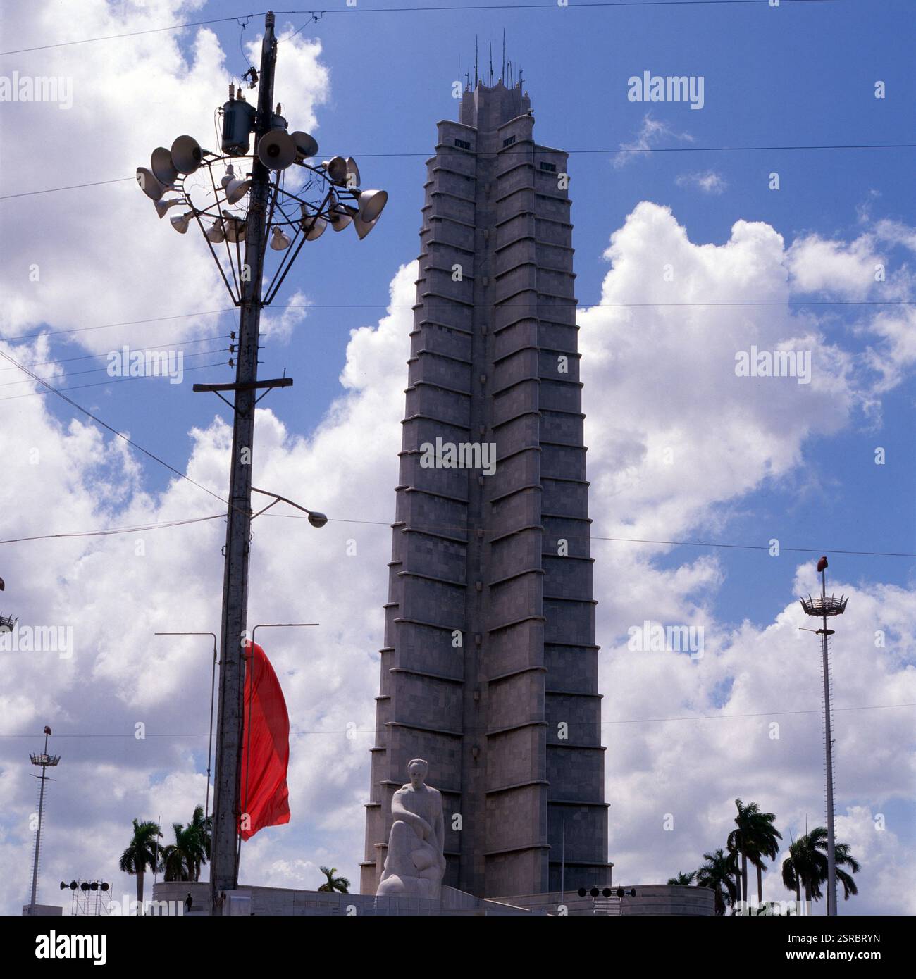 Jose Marti Denkmal der Plaza de la Revolucion im Stadtteil Vedado der Hauptstadt Havanna auf Kuba, um 1984. Banque D'Images