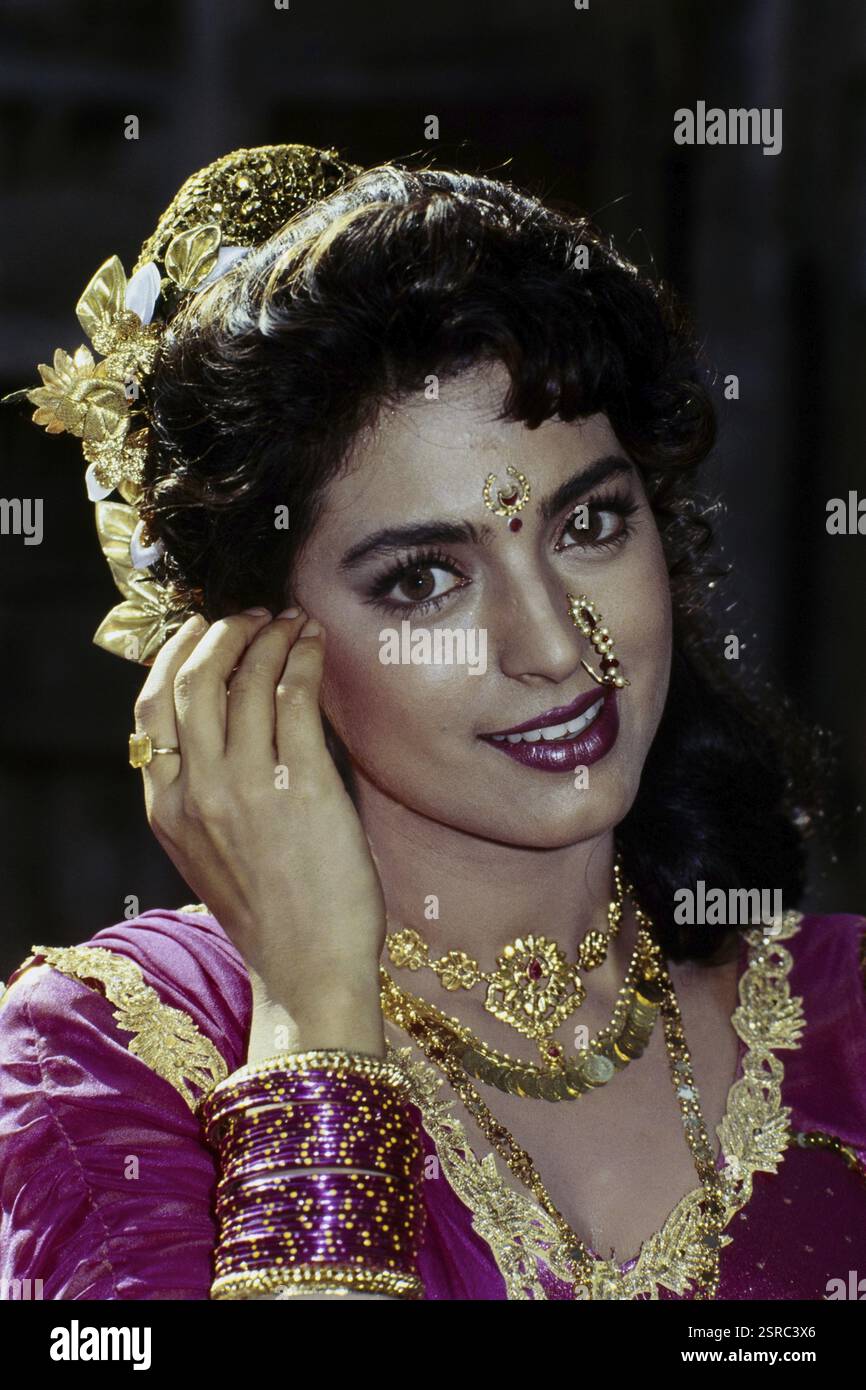 Portrait de Juhi Chawla, Inde, Asie Banque D'Images