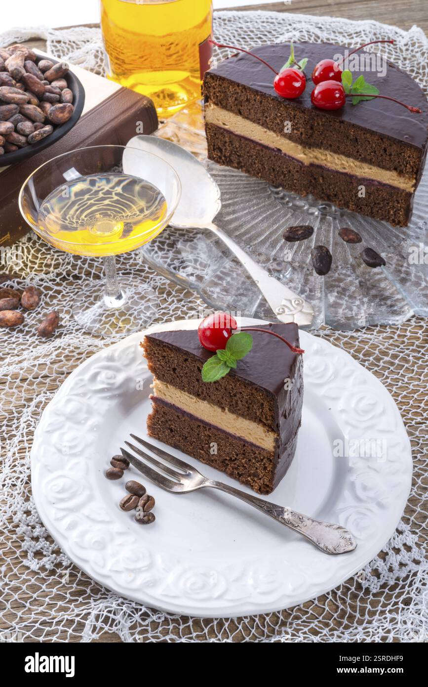 Gâteau au chocolat Banque D'Images