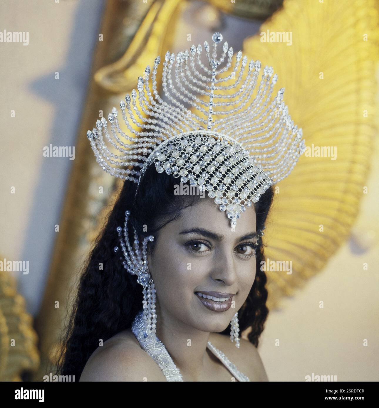 Portrait de Juhi Chawla smiling, Inde, Asie Banque D'Images