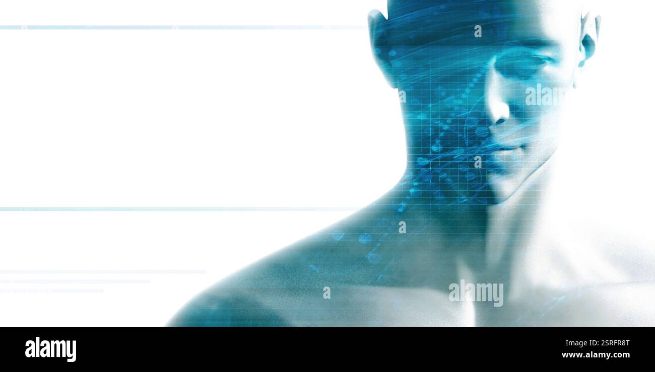 L'avancement de la technologie avec les découvertes et les idées Banque D'Images