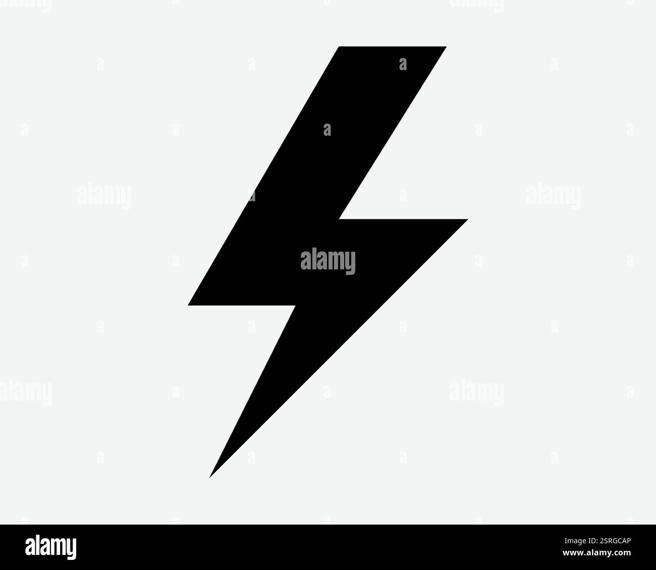 Électricité Thunder Bolt électrique Zap charge énergie choc éclairage choc charge statique Noir Blanc icône signe symbole illustration graphique vecteur Illustration de Vecteur