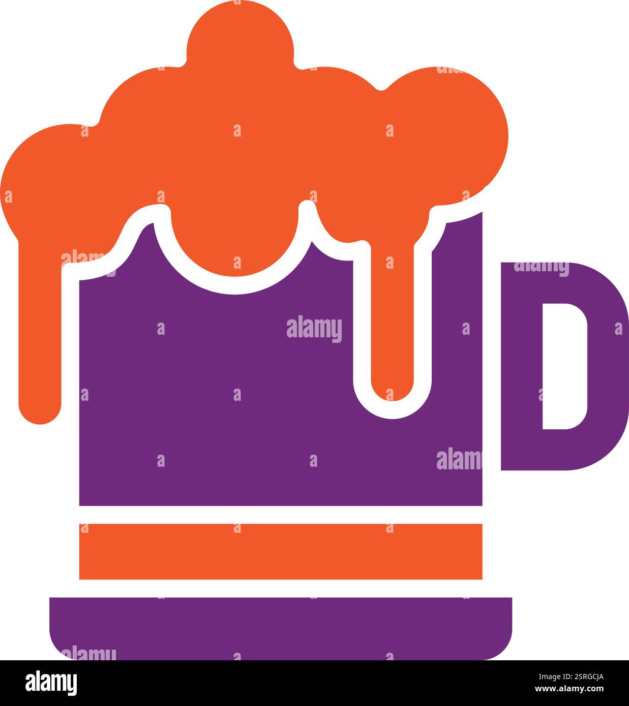 Illustration de conception d'icône de vecteur de bière Illustration de Vecteur