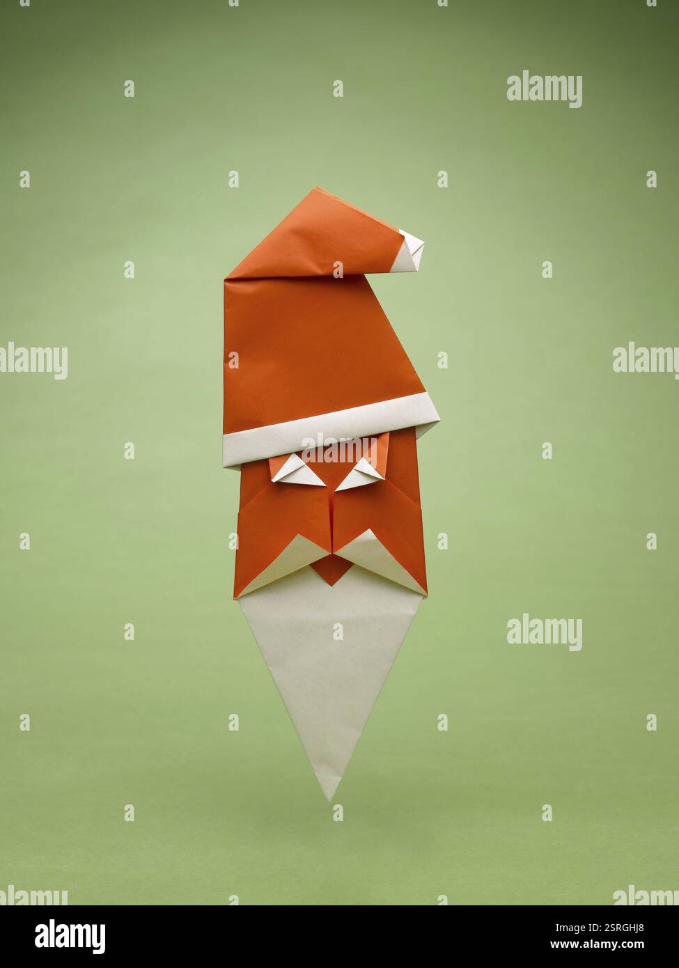 Origami noël père noël Inde Asie Banque D'Images