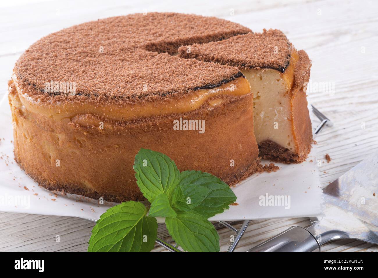 Gâteau au fromage Banque D'Images