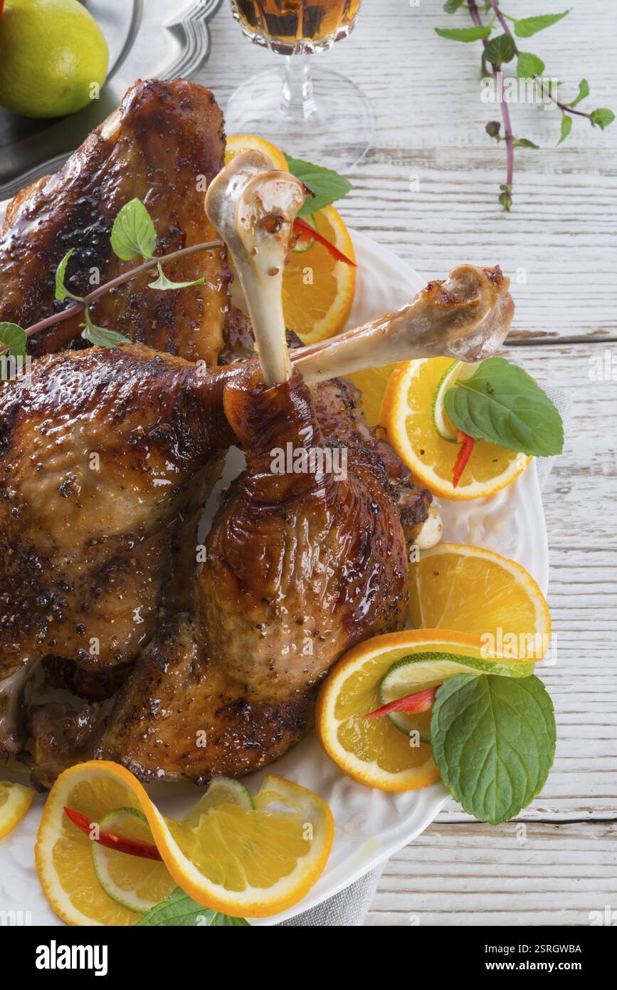 Viande d'oies pour la fête de Martin Banque D'Images