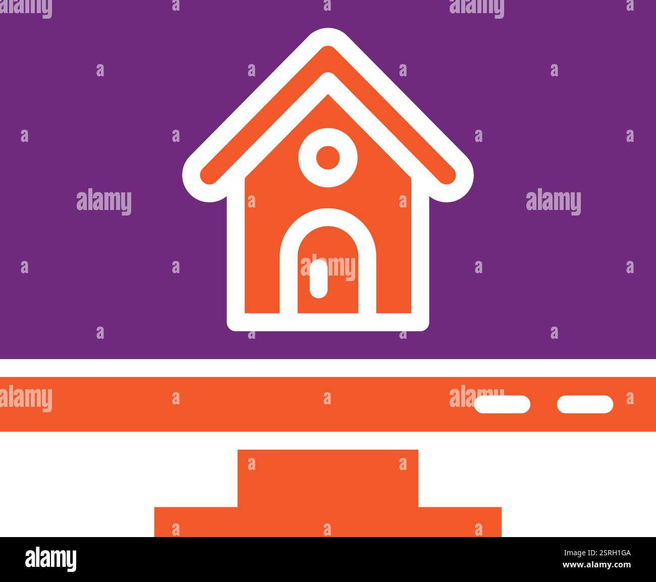 Maison en ligne Vector Icon Design illustration Illustration de Vecteur