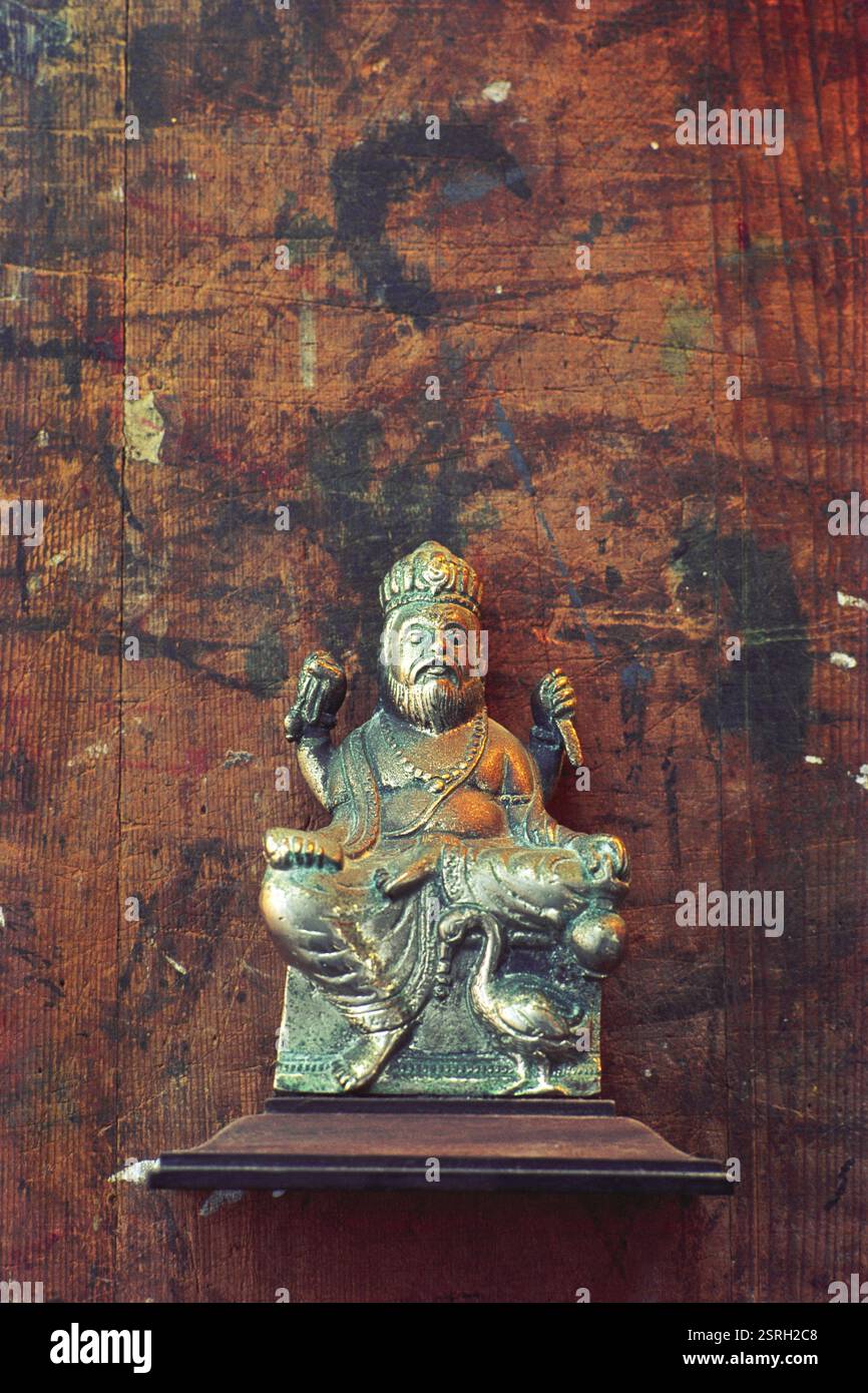 Idole du Dieu Vishwakarma, Inde, Asie Banque D'Images