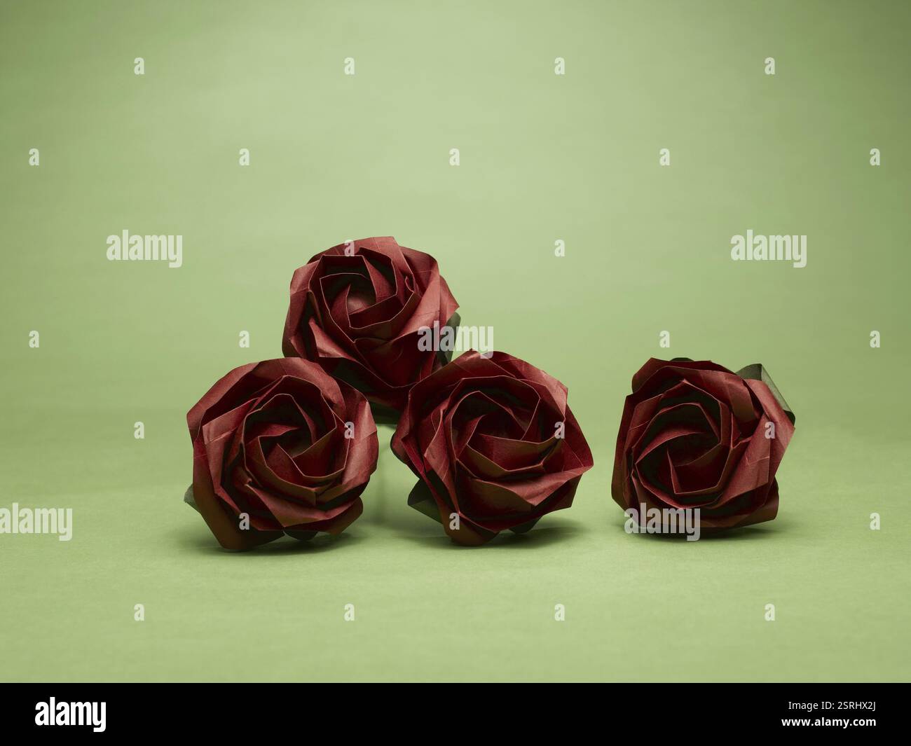 Roses origami Inde Asie Banque D'Images