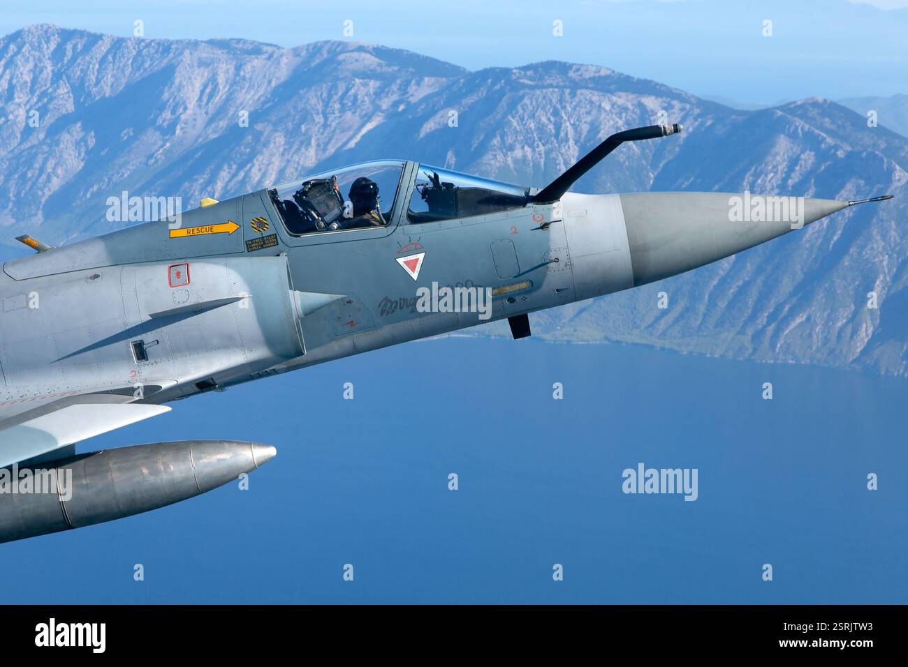 Hellenic Air Force Mirage 2000 : chasseur multirôle avec avionique avancée et capacités supersoniques. Banque D'Images