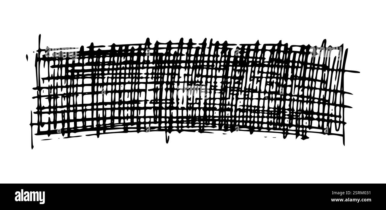 Esquissez un frottis. Dessin au crayon noir en forme de rectangle sur fond blanc. Grand design pour tous les usages. Illustration vectorielle. Illustration de Vecteur