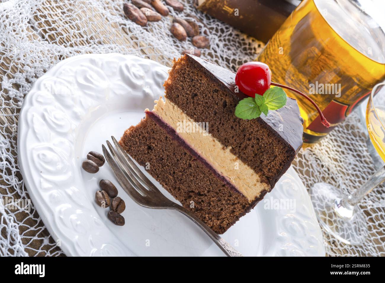 Gâteau au chocolat Banque D'Images