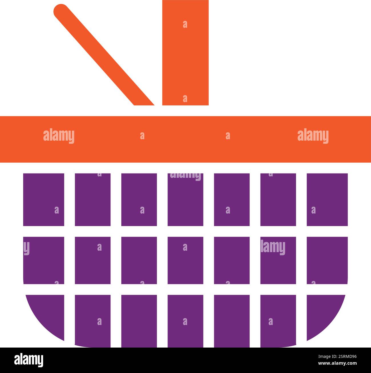 Panier pique-nique illustration de conception d'icône de vecteur Illustration de Vecteur